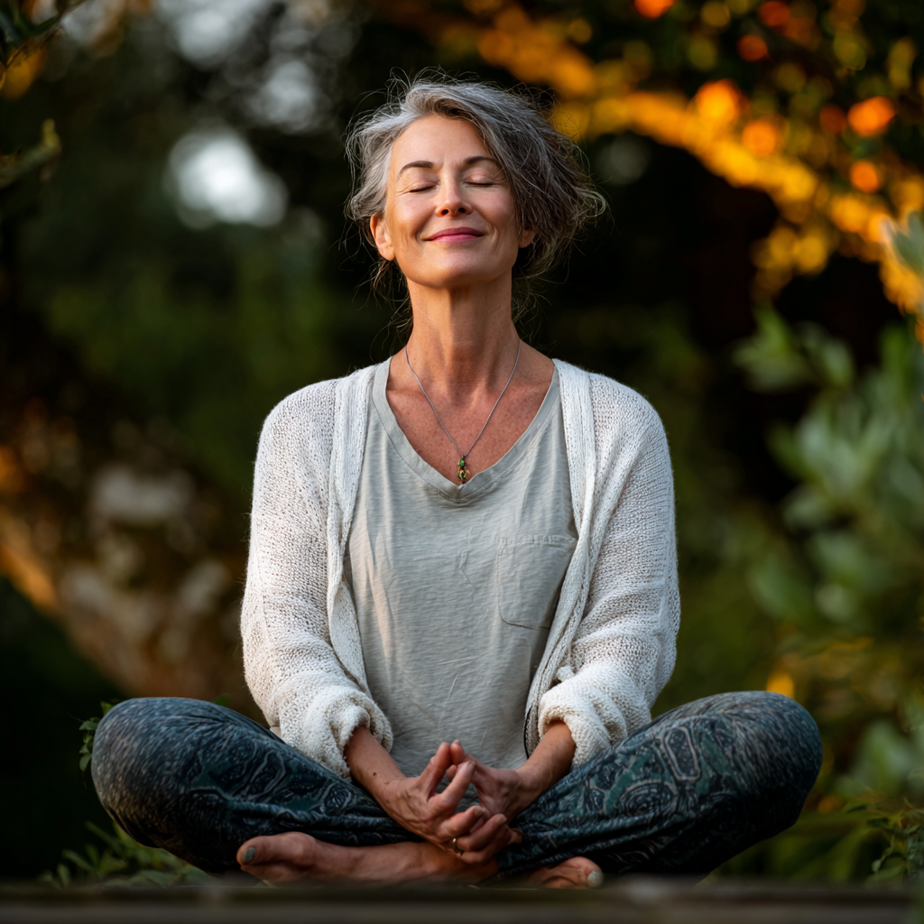 Happy group of diverse Ukrainian adults of different ages practicing yoga together in a bright community studio, showing joy and wellness